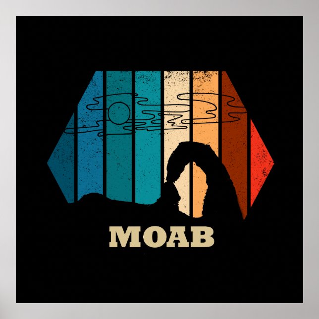 Póster Parque nacional Arcos de la puesta de sol de Moab  (Frente)