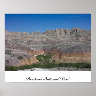 Póster Parque nacional Badlands