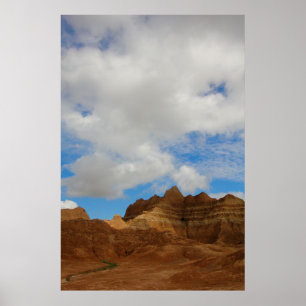 Póster Parque nacional Badlands, Dakota del Sur