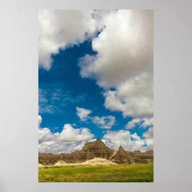 Póster Parque nacional Badlands, Dakota del Sur (Frente)