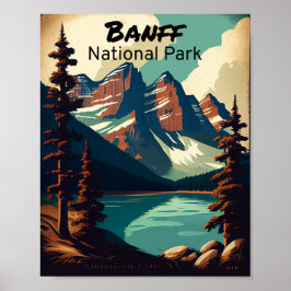 Póster Parque nacional Banff