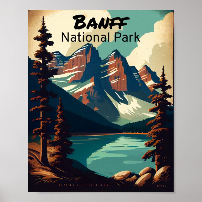 Póster Parque nacional Banff (Frente)