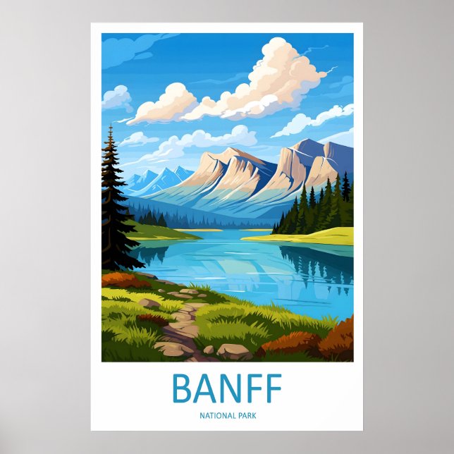 Póster Parque Nacional Banff 1 (Frente)