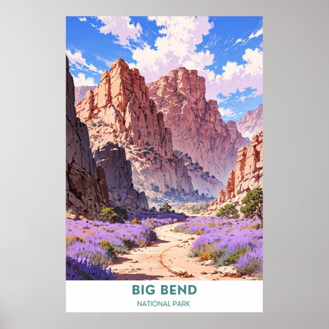 Póster Parque nacional Big Bend (Frente)