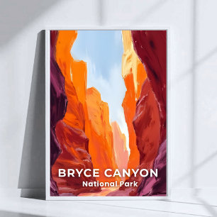 Póster Parque Nacional Bryce Canyon   Viajes a Utah
