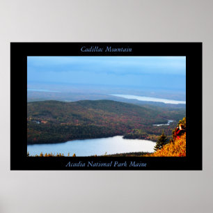Póster Parque nacional Cadillac Mountain Acadia