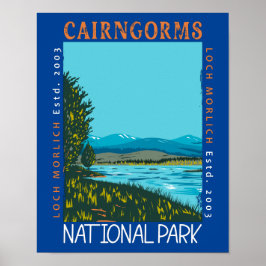 Póster Parque nacional Cairngorms, Escocia, con problemas