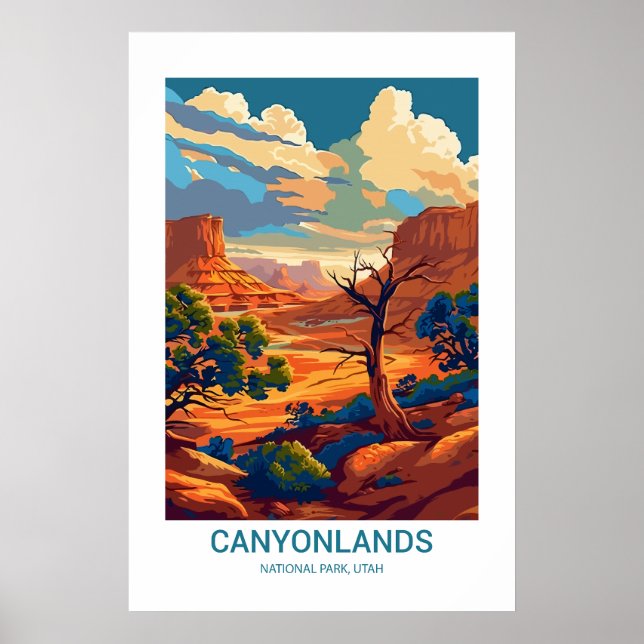 Póster Parque nacional Canyonlands Utah EE.UU. (Frente)