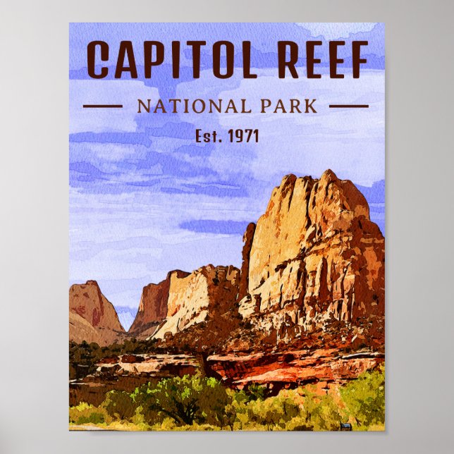 Póster Parque nacional Capitol Reef (Frente)