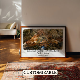 Póster Parque Nacional Carlsbad Caverns, Nuevo México Per