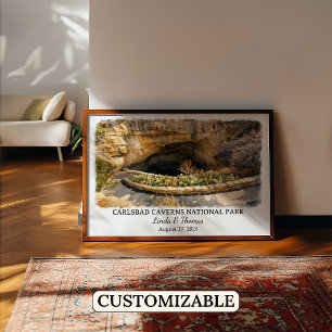 Póster Parque Nacional Carlsbad Caverns, Nuevo México Per