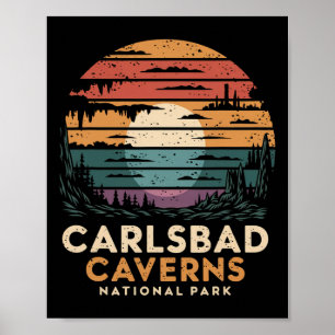 Póster Parque Nacional Carlsbad Caverns Nuevo México Send
