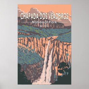 Póster Parque Nacional Chapada Dos Veadeiros Viajes Brasi