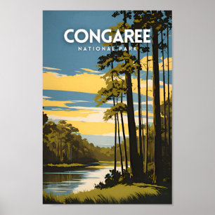 Póster Parque nacional Congaree