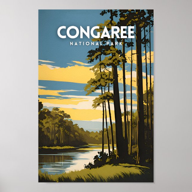 Póster Parque nacional Congaree (Frente)