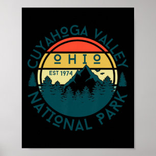 Póster Parque Nacional Cuyahoga Valley Ohio Senderismo Na