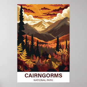Póster Parque nacional de Cairngorms