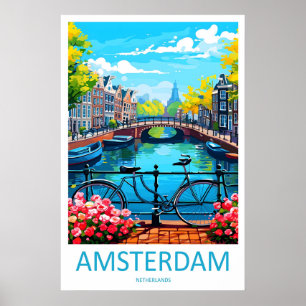 Póster Parque Nacional de Esquí Vintage de Amsterdam