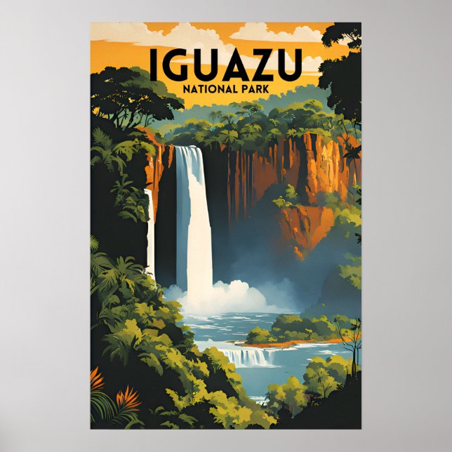 Póster Parque nacional de Iguazú de Viajes (Frente)