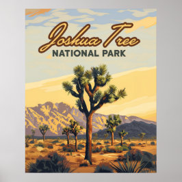 Póster Parque nacional de Joshua Tree, desierto de Califo