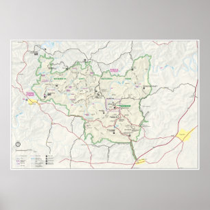 Póster Parque nacional de la cueva gigantesca