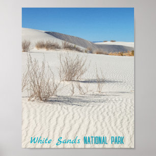 Póster Parque nacional de las Arenas Blancas