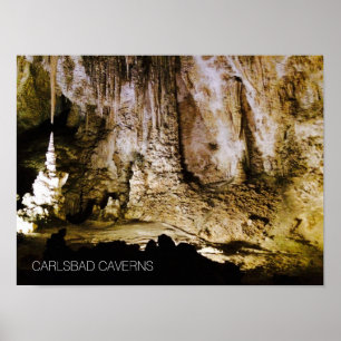 Póster Parque nacional de las Cavernas de Carlsbad