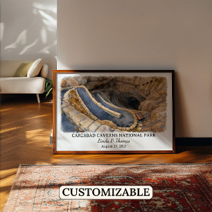 Póster Parque Nacional de las Cavernas de Carlsbad, Nuevo