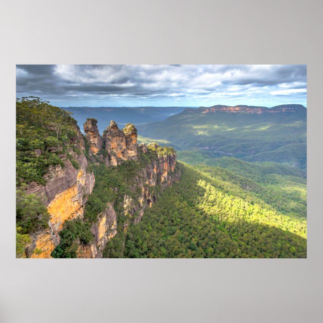 Póster Parque nacional de las montañas azules, Australia (Frente)