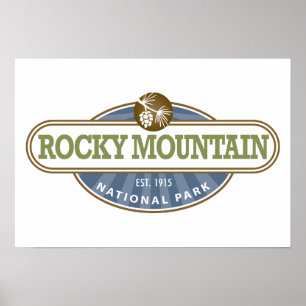 Póster Parque Nacional de las Montañas Rocosas