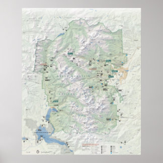 Póster Parque nacional de las Montañas Rocosas