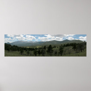 Póster Parque nacional de las Montañas Rocosas Panorámico