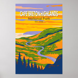 Póster Parque Nacional de las Tierras Altas de Cape Breto