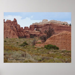 Póster Parque Nacional de los Arcos, Moab, Utah