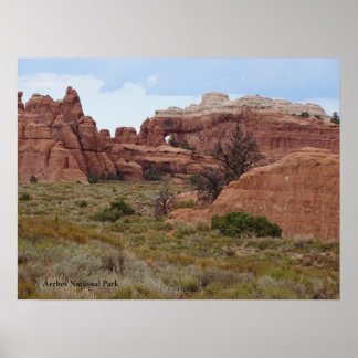Póster Parque Nacional de los Arcos, Moab, Utah