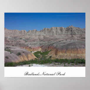 Póster Parque nacional de los Badlands