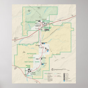 Póster Parque nacional de los bosques petrolíferos