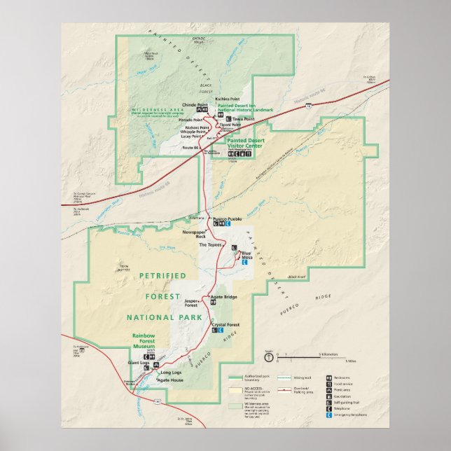 Póster Parque nacional de los bosques petrolíferos (Frente)