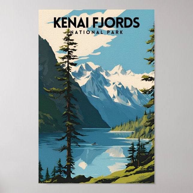 Póster Parque nacional de los fiordos de Kenia (Frente)