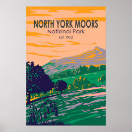 Póster Parque nacional de los moros del norte de York