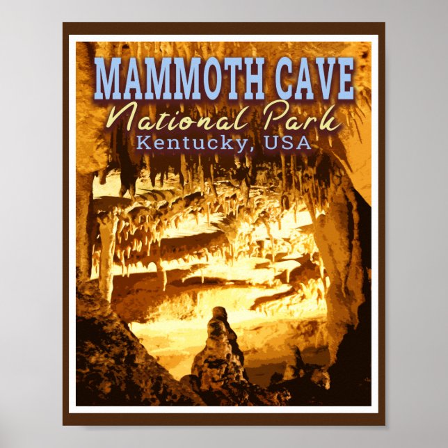 PÓSTER PARQUE NACIONAL DE MAMMOTH CAVE - KENTUCKY USA (Frente)