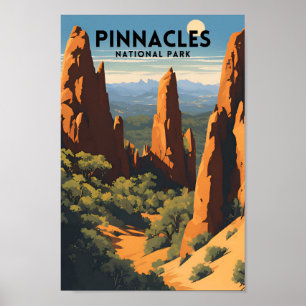 Póster Parque nacional de Pinnacles