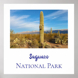 Póster Parque nacional de Saguaro