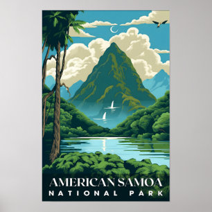 Póster Parque nacional de Samoa Americana