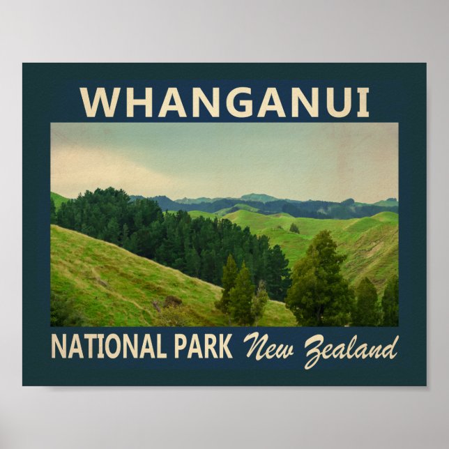 Póster Parque nacional de Whanganui (Frente)