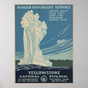 Póster Parque nacional de Yellowstone