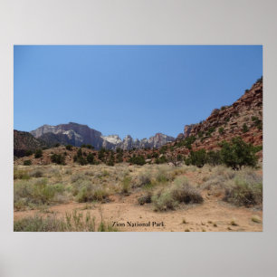 Póster Parque nacional de Zion