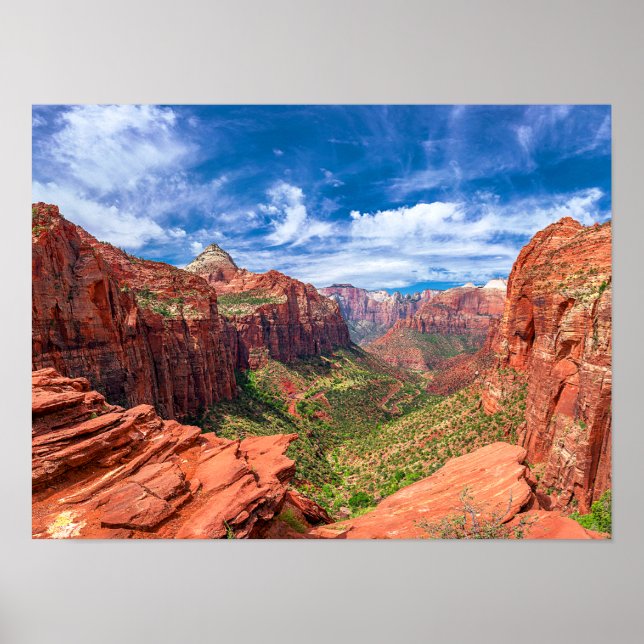 Póster Parque nacional de Zion (Frente)