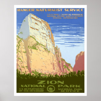 Póster Parque nacional de Zion