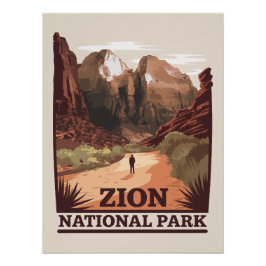 Póster Parque nacional de Zion